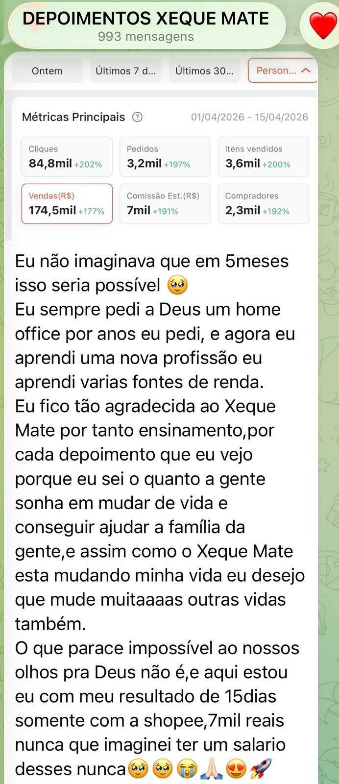 Depoimento aluna Xequemate PRO